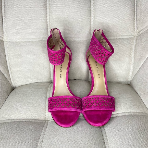 Pink Antonio Melani Heels size 8M - Picture 1 of 4